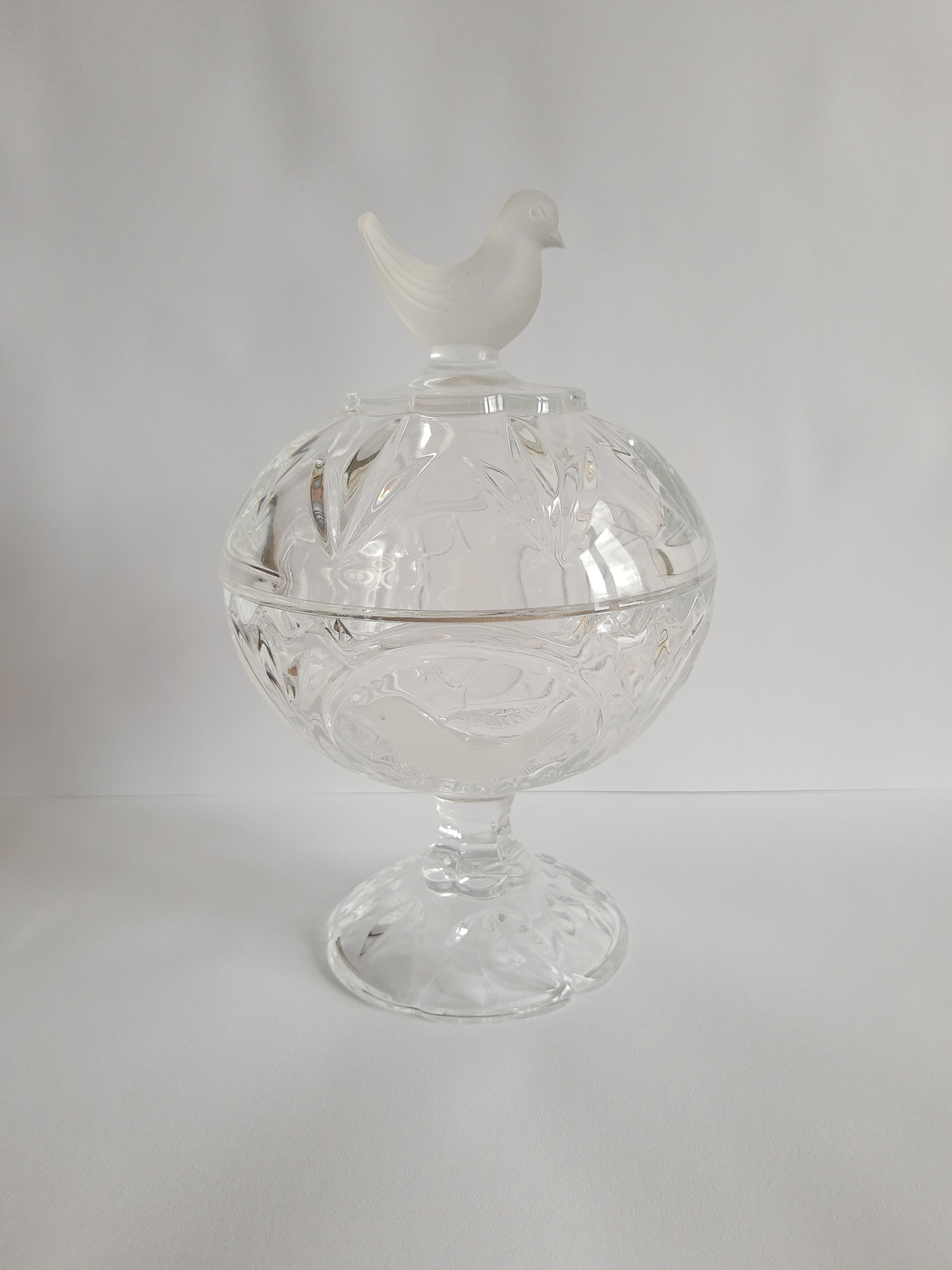 Bonbonnière / sugar Cristal d'Arques - Passerines - vintage