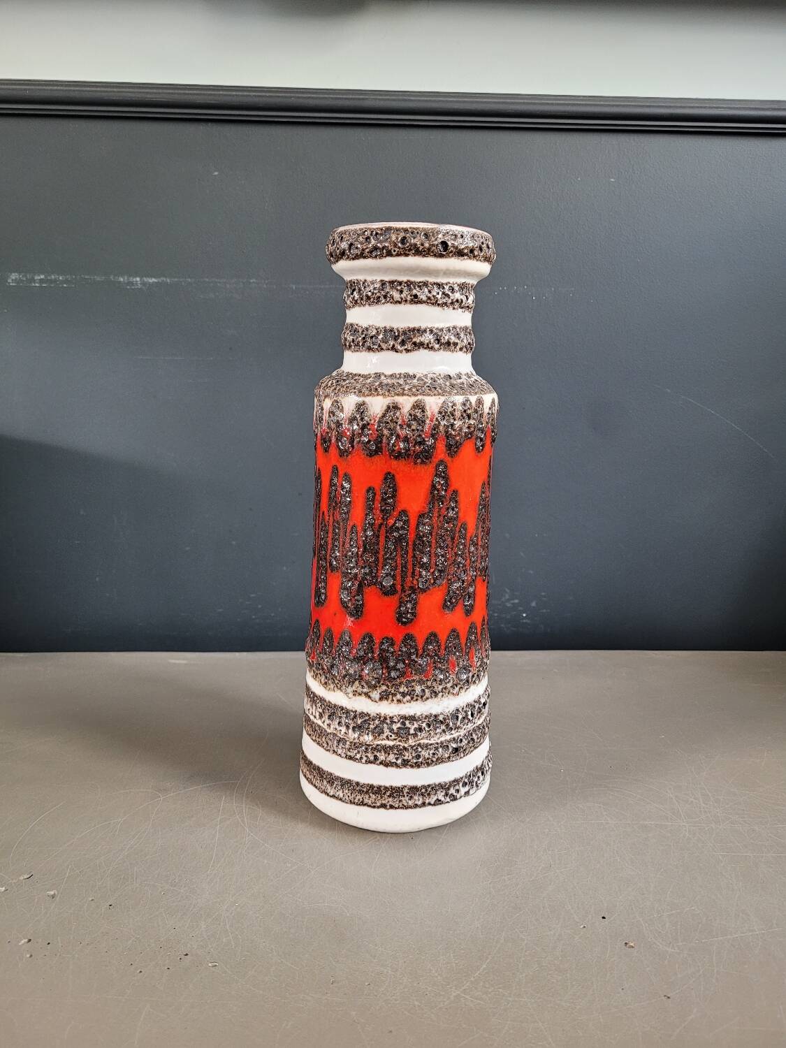 Vase West Germany fat lava Scheurich