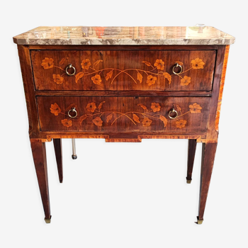 Chest of drawers 2 drawers Louis XVI