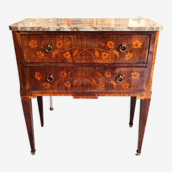 Commode 2 tiroirs Louis XVI