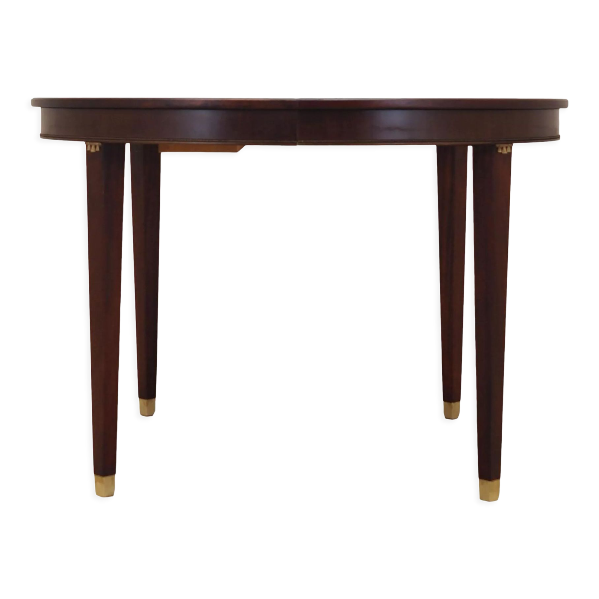 Round mahogany table, Danish design, 1970s, production: Denmark