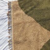 Tapis olive marocaine en laine 150cmx250cm