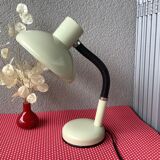 Beige metal space age lamp