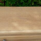 Chest of drawers 4 drawers oak feet compass vintage raw wood