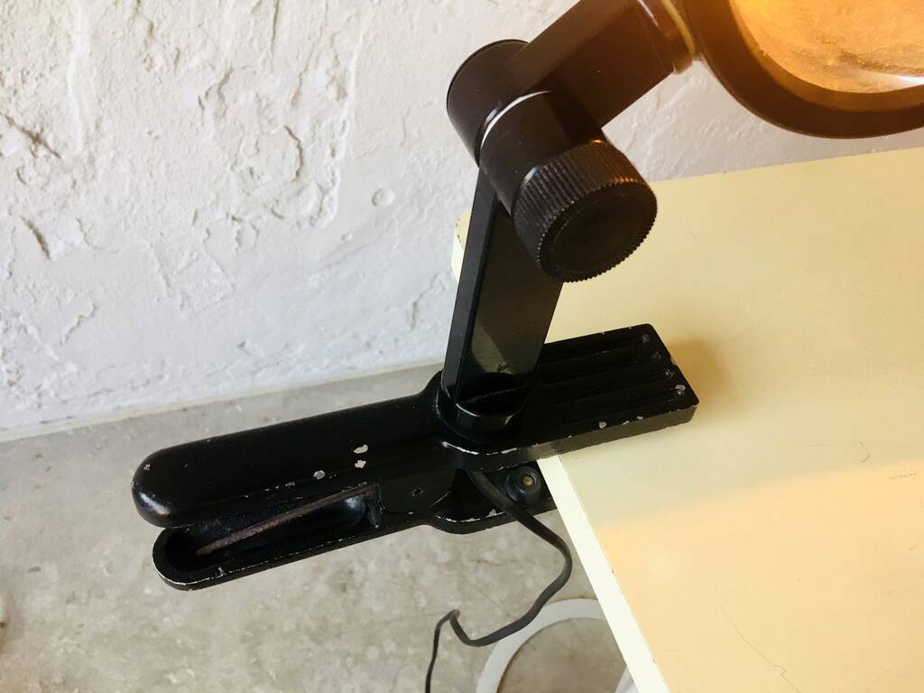 Rare Clamp Lamp, 1973