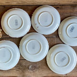 6 vintage Gien plates