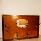 Mirror coat rack, old wood