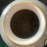 Vietnam vase of pansue shape in enamelled sandstone of bien hoa celadon flora early xx