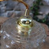 Moulded glass globe walk-in lamp