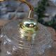 Moulded glass globe walk-in lamp