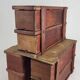 Boîte de rangement en bois, années 20-30