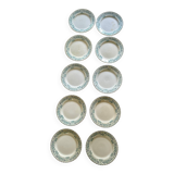 Set of 10 Moulin des loups plates