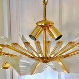 Chandelier glass Venini Tiedri 70s