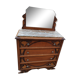 Commode coiffeuse marbre glace bizautee annee 1950