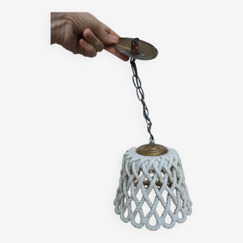 White ceramic pendant lamp