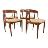 Ensemble de 4 Johannes Andersen voor Uldum design deens du milieu du siècle