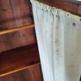 Rustic Wardrobe in Fir with Curtains