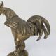 1960 rooster ashtray in spelter signed FC