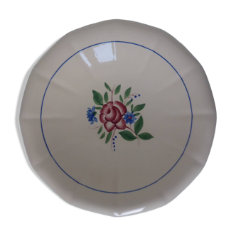 Digoin Sarreguemines plate with a round rim 200237