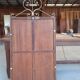 Large bevelled mirror.