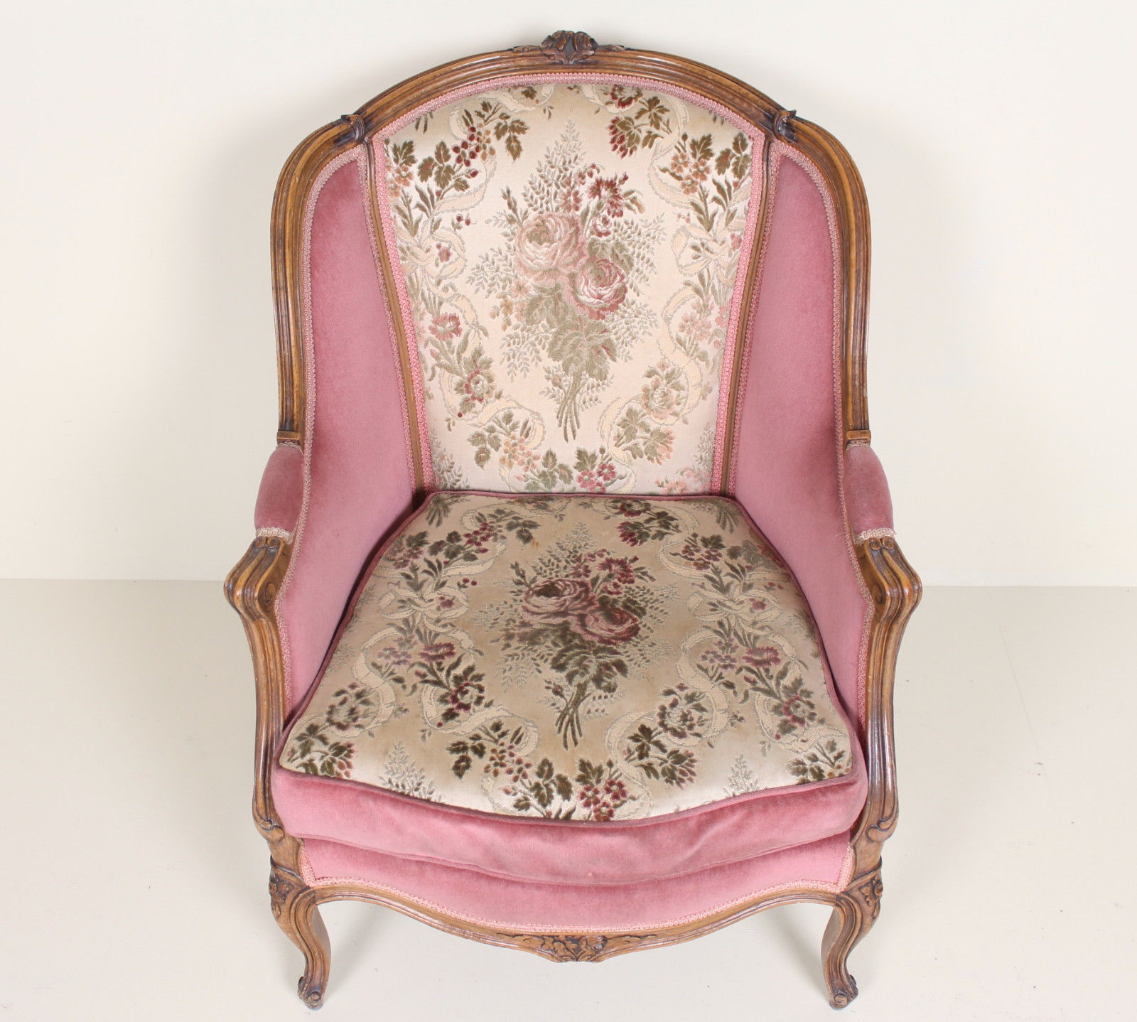 Sofa and Chair french Walnut carved