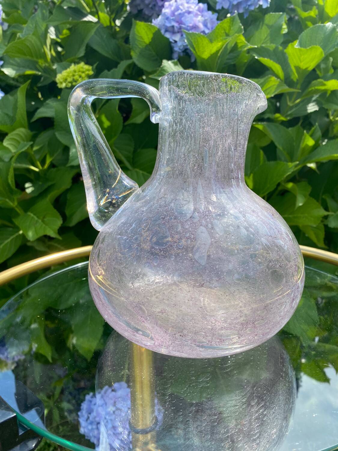 Carafe and glasses crystal glassworks of the popes