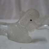 6 vintage animal glass knife holders
