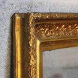 Antique,19th-century, gilt-framed wood wall mirror, Napoleon Ill