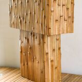 Lampe de table "nœuds en cascade" en bambou