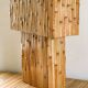 Lampe de table "nœuds en cascade" en bambou