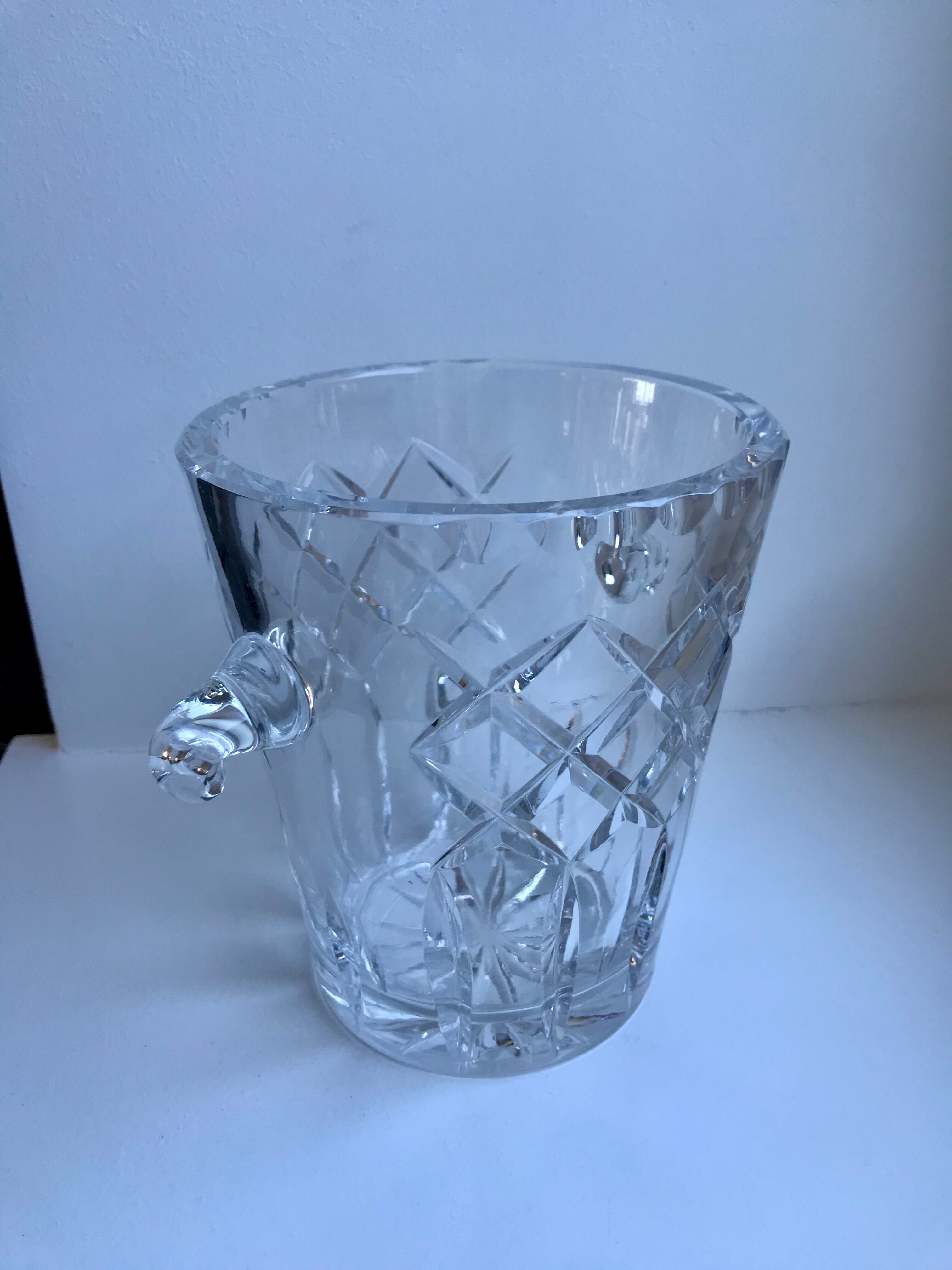 Crystal ice bucket 60s-70s