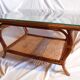 Rattan coffee table