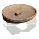 Artisanal dish in ancient Indonesian terracotta D24 H5