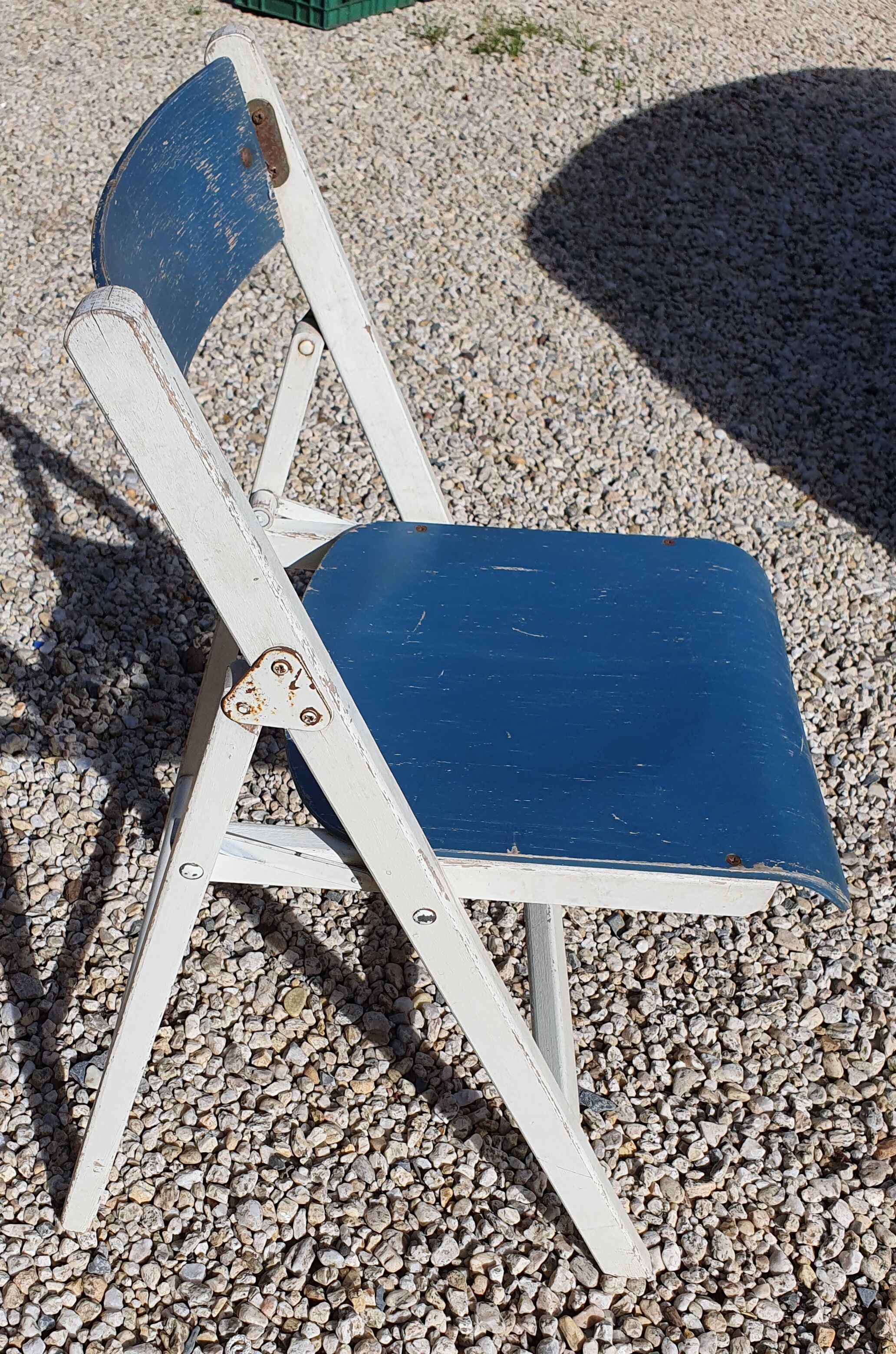 Vintage folding chair for children's desk