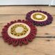 Set of 2 natural braided round underbody year 70
