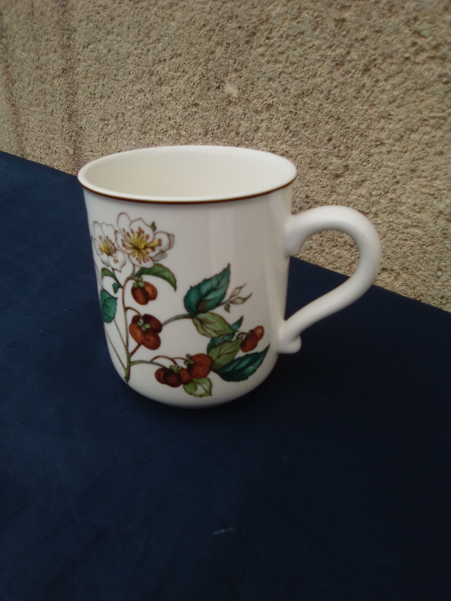 Mug in vitro porcelain Villeroy & Boch model Botanica Camellia Ssnensis S H 9 cm