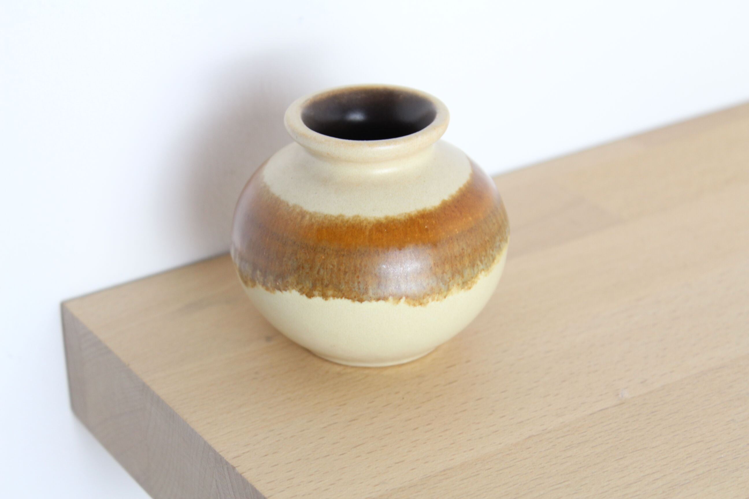 Vase ball miniature 7cm ceramic West Germany