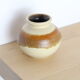 Vase boule miniature 7cm en céramique West Germany