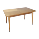 Dining table light oak foot vintage compass