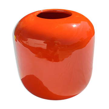 Vintage Vase in Faience by Franco Pozzi