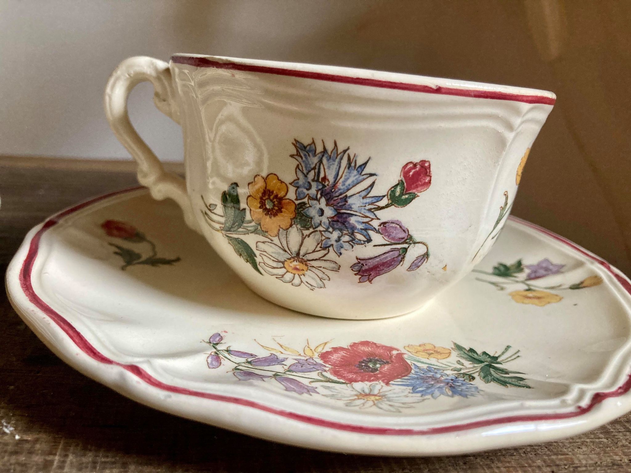 Cup Digoin Sarreguemines model Agreste