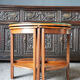 Antique Shibayama Inlaid Japanese Nested Tables in Burr Walnut