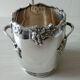 Silver metal flower spike vase