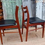 Scandinavian chairs, compass foot, skai