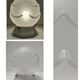 Porcelain ball lamp and art deco style glass