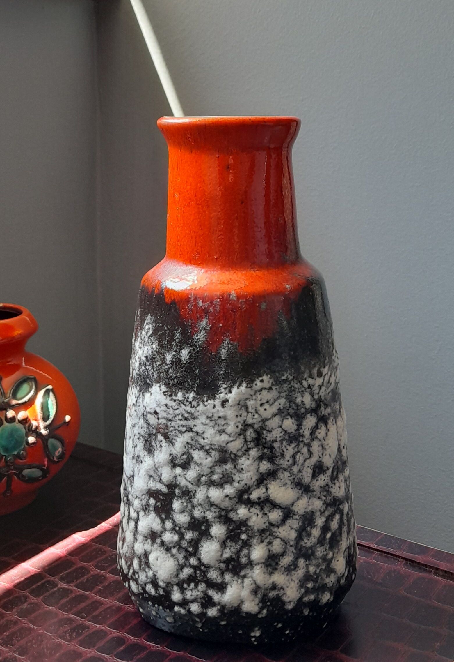 Vase Scheurich West germany lava