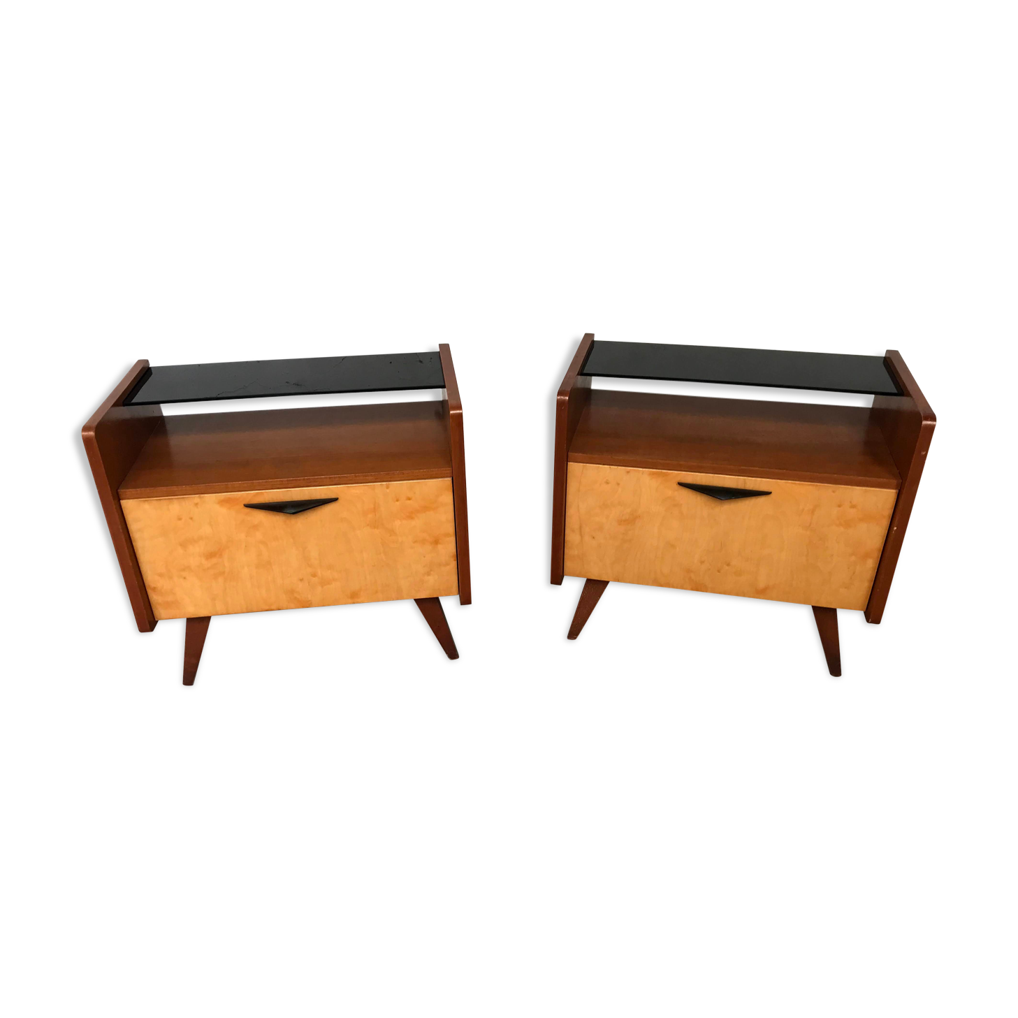 Chevets ou tables de nuit vintage années 60