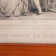 Gravure lithographie Achille Devéria , "La leçon de musique "