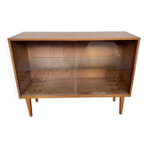 Vintage oak bookcase shelf 1950