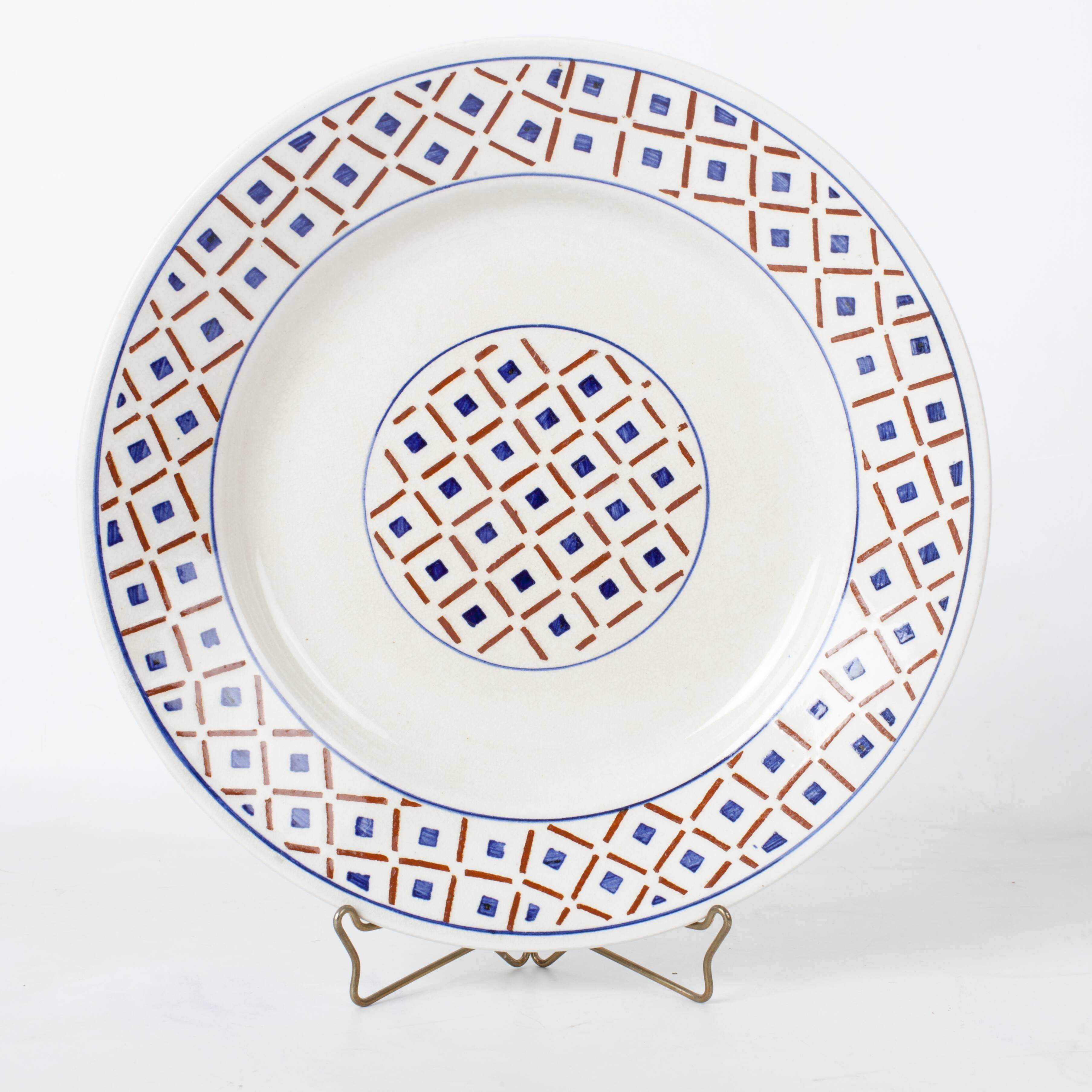 Lot of 6 plates K & G Luneville, model Thann France 1920/1930